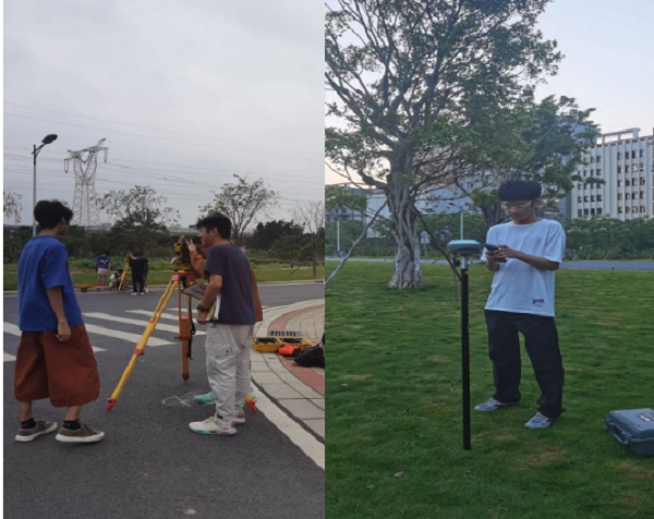 222学生在开展实地测绘实践.png